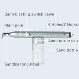 EXP Dental Aluminum Oxide Micro Blaster with Water Spray Microetcher Alumina Sandblasting Gun Air Polisher Dentistry Tools