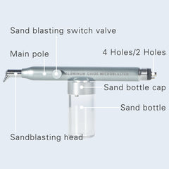 EXP Dental Aluminum Oxide Micro Blaster with Water Spray Microetcher Alumina Sandblasting Gun Air Polisher Dentistry Tools
