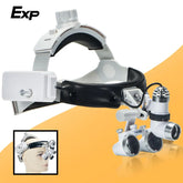 EXP Dental Magnifier Binocular Magnifier Focusing Headlight 2.5X 3.5X Adjustable Interpupillary Distance Optical Surgical Type