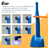EXP Dental Wireless LED Light Curing 1 Second Light Cure Multifunctional Curing Head Dentist Tools Equipment Resin Light Curing