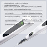 Exp Dental Oral Anesthesia Syringe Wireless Rechargeable Local Anesthesia Painless with Operable LCD Display Suck Back Function