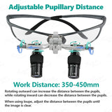 Dental 48 ° Ergo Loupes 4X 5X 6X Distance Surgical Magnifying Glasses Dentistry Loupe Prevent Lowering The Head