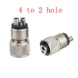 Dental Turbine Handpiece Adapter 4 Holes 2 Holes Changer Connector For High Speed Handpiece Spare Parts Tool Tubing Hose