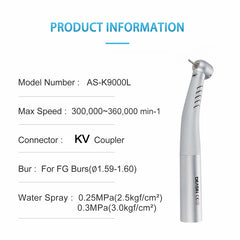 Dental High Speed Handpiece Fiber Optic LED Turbine Handpiece 8000 /9000 Type Dentistry Tools 4 sold