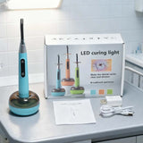 2 in 1 Dental Composite Resin Curing Light and Caries Detection LED Light Wide Spectrum Resin Curing Machine Wireless Tool