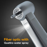 Dental 1:5 Fiber Otptic Handpiece Increasing Red Ring Contra Angle Internal Water Spray With LED For ISO E-type Motor Dentistry