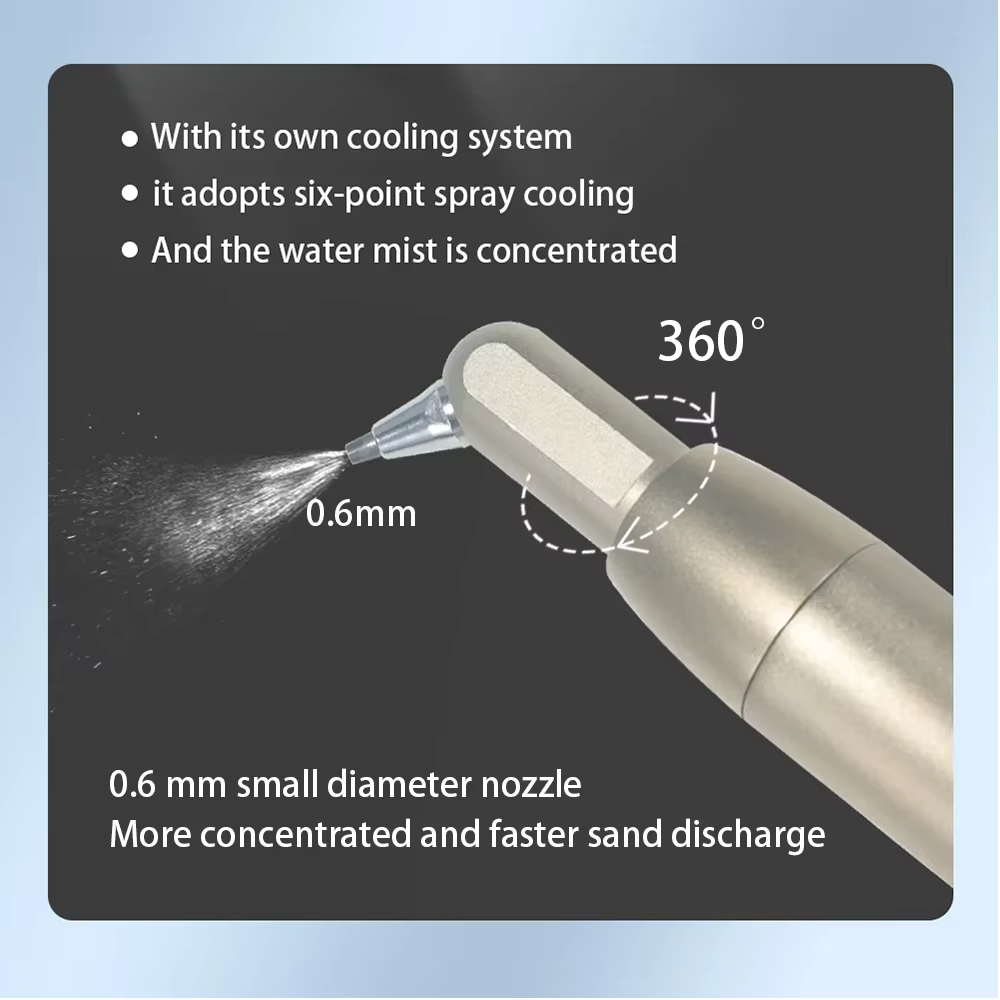 Dental Aluminum Oxide Micro Blaster Air Abrasion Polisher Sandblasting with Water Spray 2/4 Holes Kavo Compatible Dentistry Tool