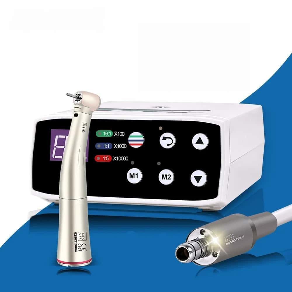 Dental Brushless LED Micro Motor Internal Spray Electric Motor 1:1 1:5 Contra Angle Low Speed Handpiece Dental Equipment