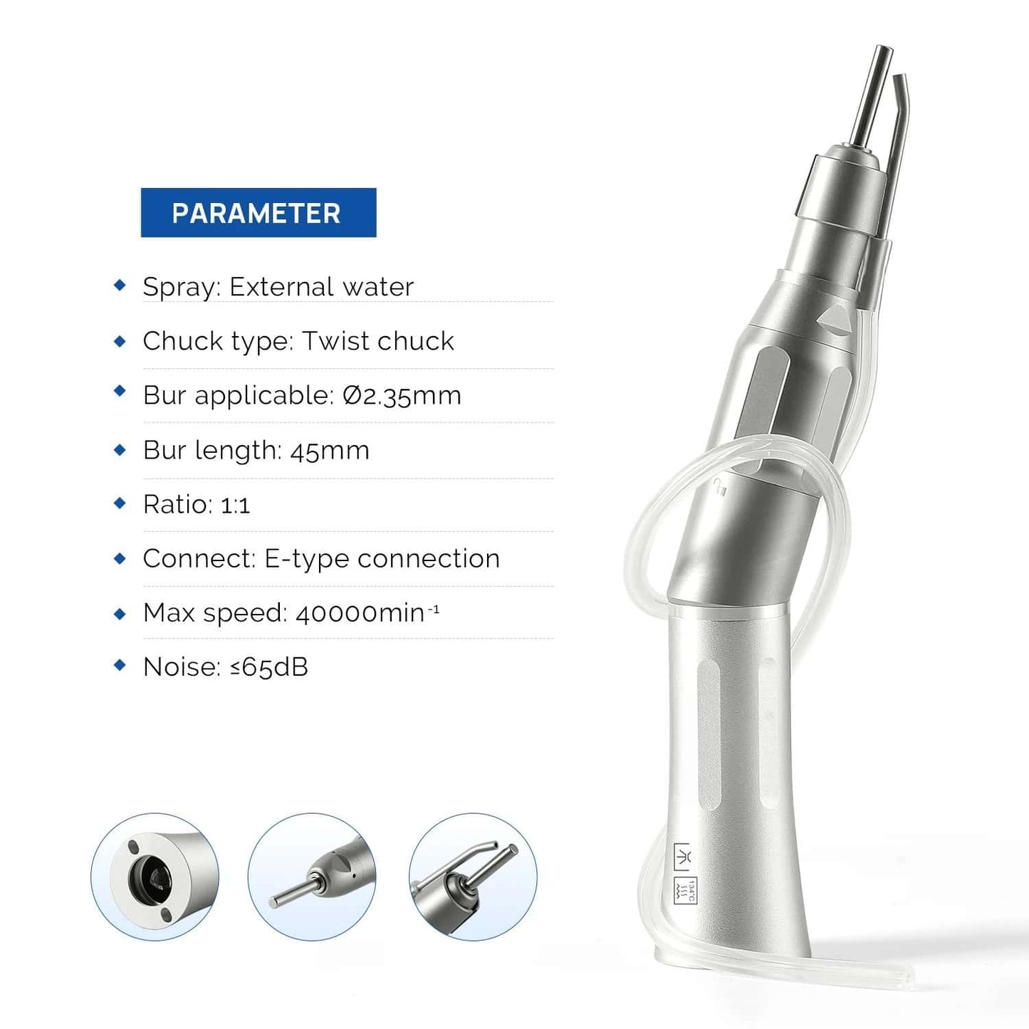 Dental 1:1 Surgical Handpiece Dentist Low Speed Handpiece Contra Angle Surgery Straight Handpiece Lab Tools Dentistry