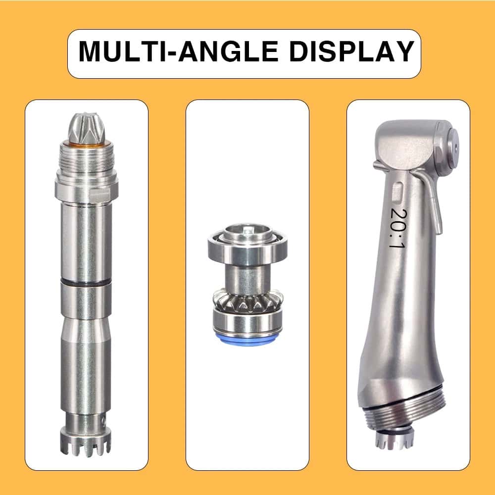 20:1 Contra Angle Low-Speed 20:1 Gear Ratio Handpiece Dental Implant Tool Can Be Sterilized at High Temperatures
