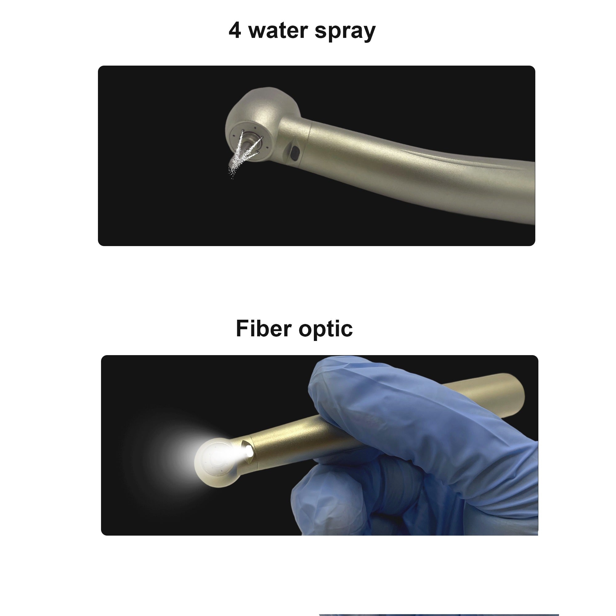 For KAVO Coupling Dental High Speed Optical Fiber Turbine rotation Pen Led Handpiece 45 Degree Standard Mini Torque Head