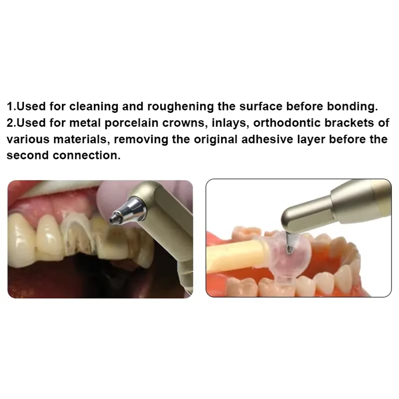 Dental Aluminum Oxide Micro Blaster Air Abrasion Polisher Sandblasting with Water Spray 2/4 Holes Kavo Compatible Dentistry Tool