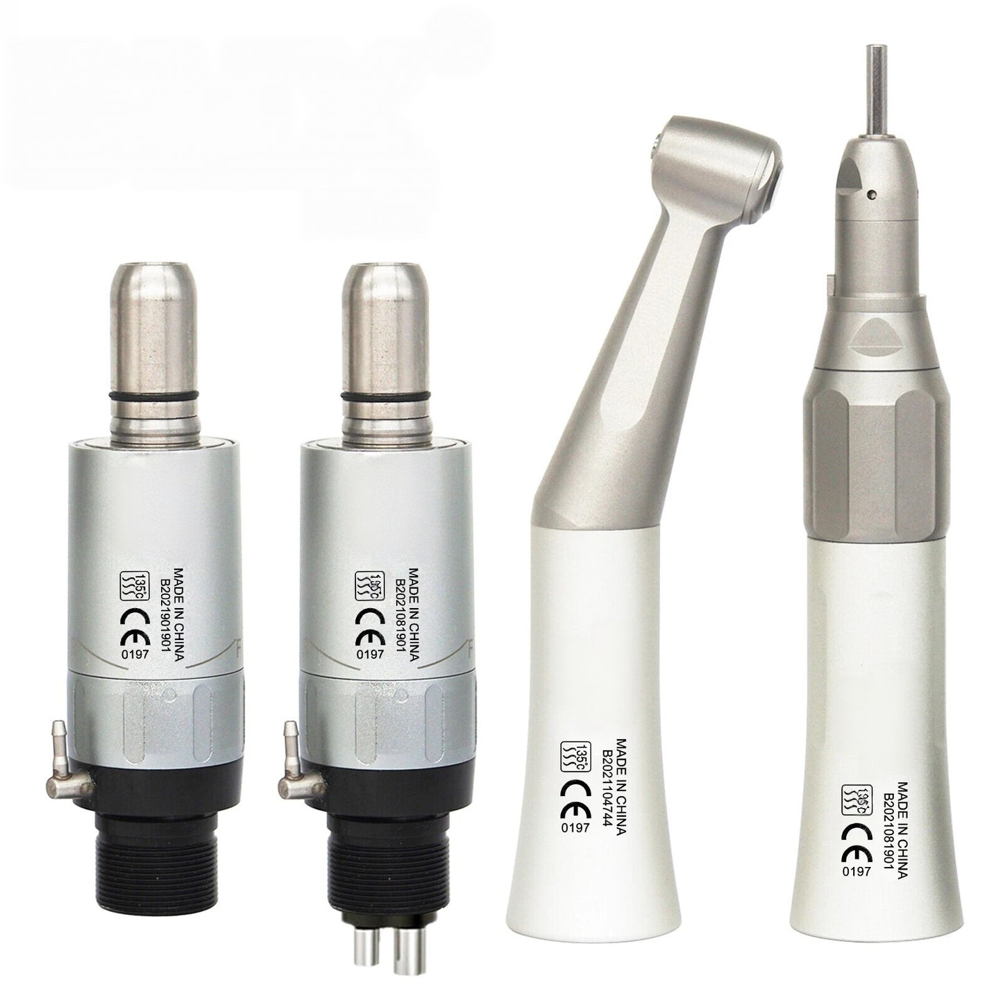 Dental Slow Low Speed Handpiece Straight Contra Angle Air Motor 4/2Holes