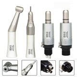 Dental Slow Low Speed Handpiece Straight Contra Angle Air Motor 4/2Holes
