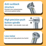 Dental LED Handpiece Kit Student Set with Light High Speed & External Waterway Low Speed Dental Tools Air Turbine 2/4 Hole