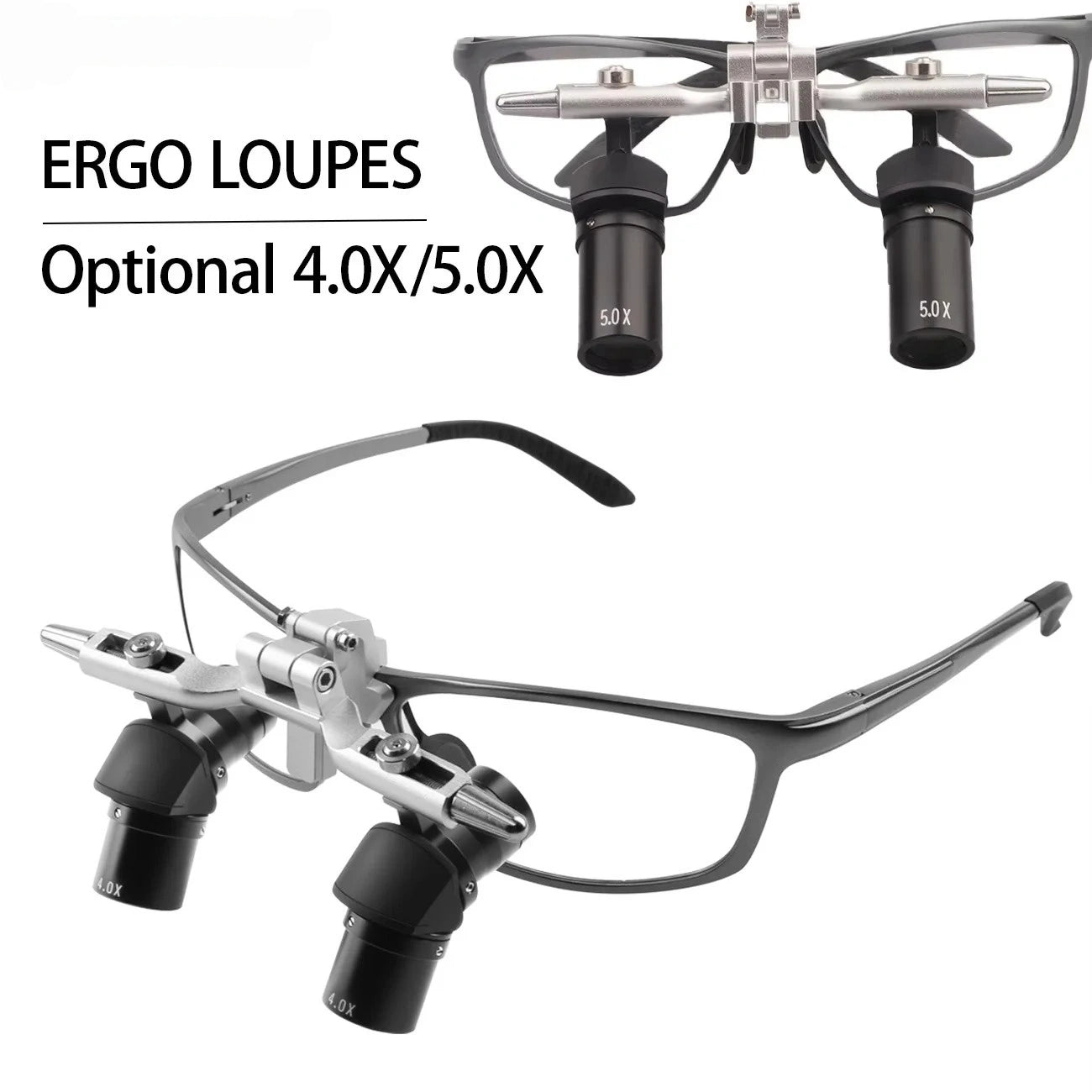 4X/5X Magnifier Dental 48 ° Ergo Optical Loupes For Oral Surgery Prevent Bending And Lowering The Head Dentistry Instrument