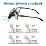 4X/5X Magnifier Dental 48 ° Ergo Optical Loupes For Oral Surgery Prevent Bending And Lowering The Head Dentistry Instrument