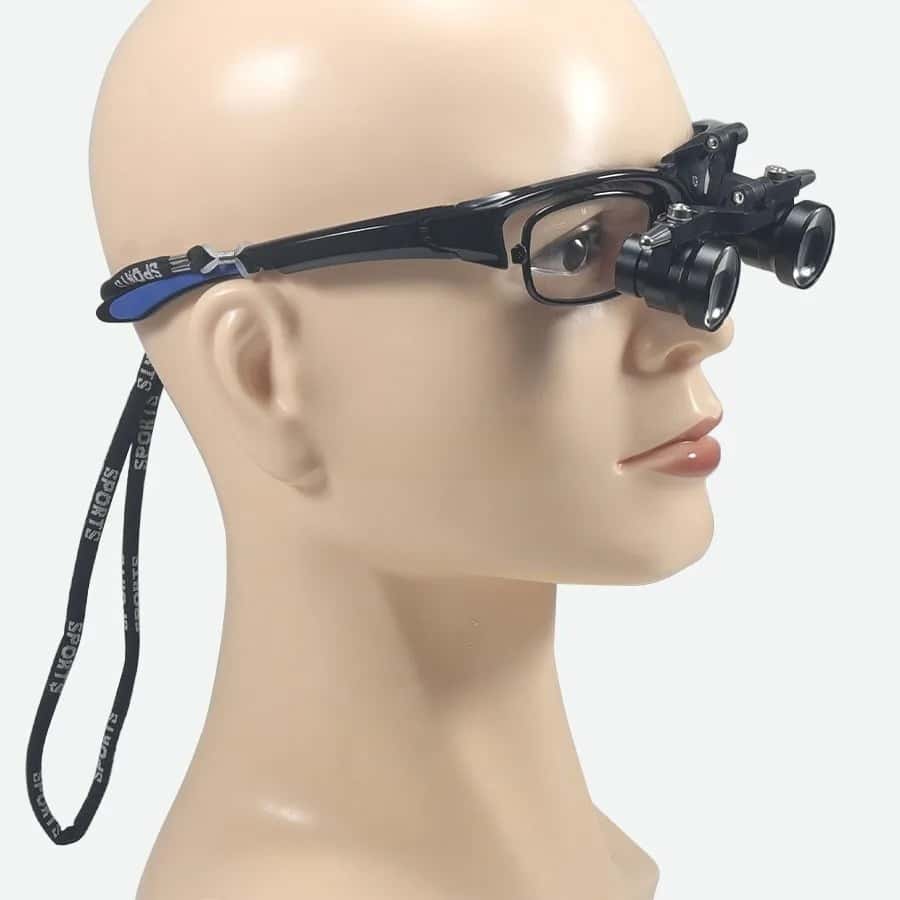 Dual-Adjustable Interpupillary Dental Loupes Binocular Magnifier 2.5 3.5X Ultra-Lightweight Optical Magnifier for Precision Work