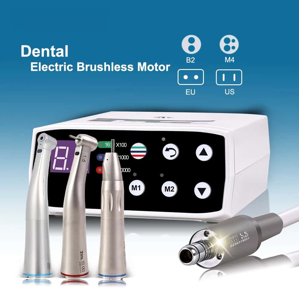 Dental Brushless LED Micro Motor Internal Spray Electric Motor 1:1 1:5 Contra Angle Low Speed Handpiece Dental Equipment