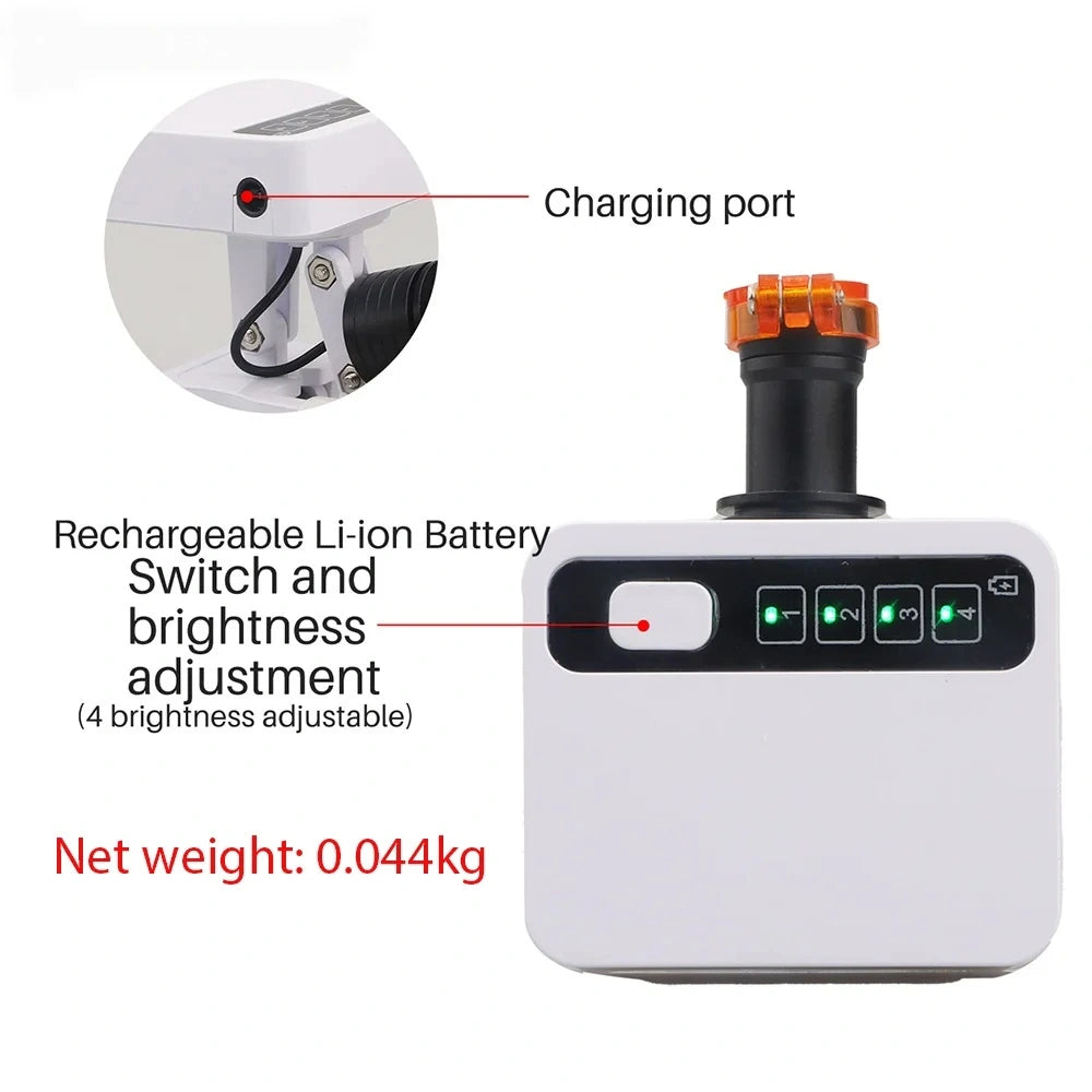 5W Wireless LED HeadLight With Rechargeable Two Batteries Adjustable Light For Dental Loupes Lab Medical MAgnifier Binocular