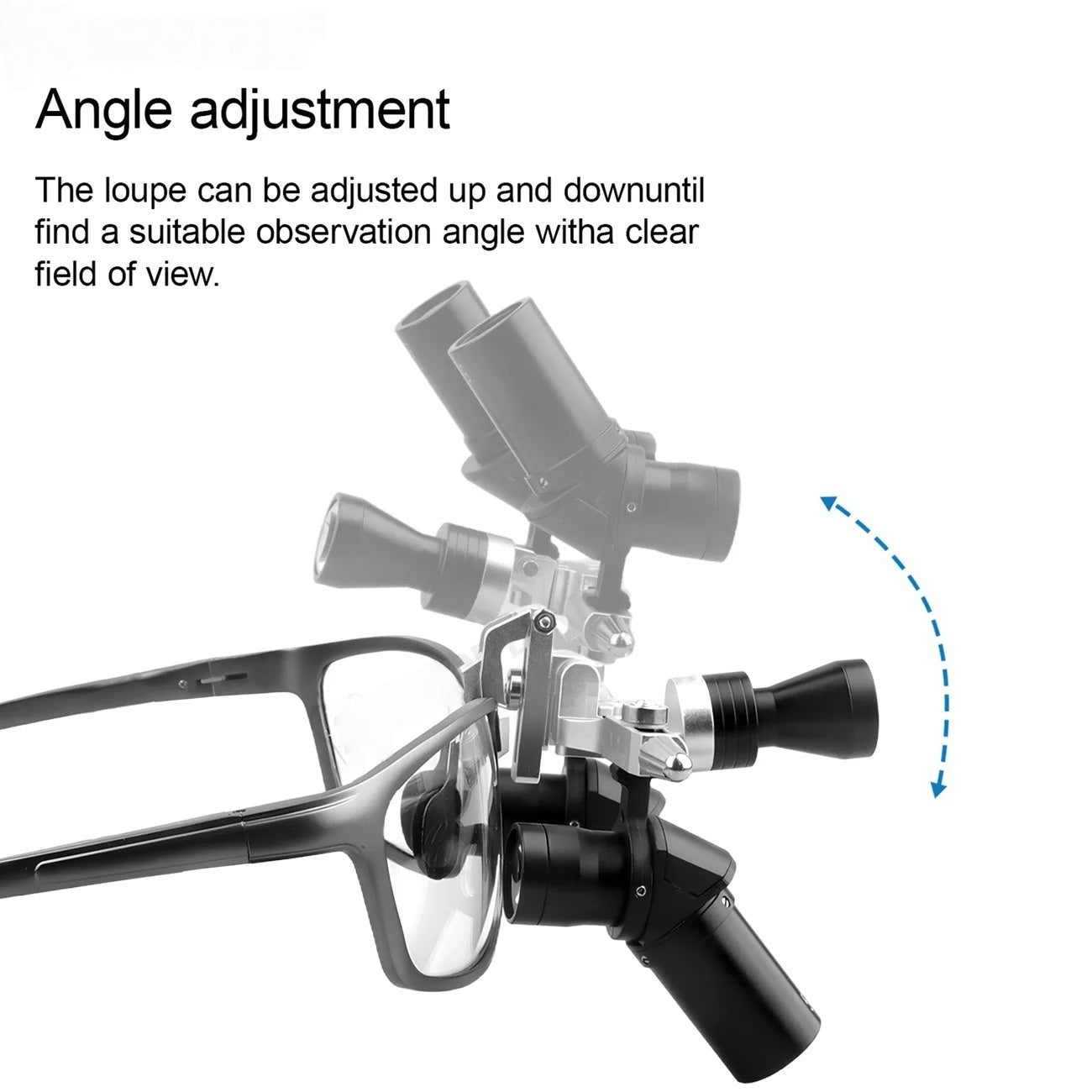 5X Dental 48 ° Ergo Loupes Ergonomic Binocular Magnifying Glasses 5W Adjustable Spotlight Dentistry Surgical Tools