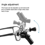 5X Dental 48 ° Ergo Loupes Ergonomic Binocular Magnifying Glasses 5W Adjustable Spotlight Dentistry Surgical Tools