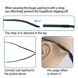 5X Dental 48 ° Ergo Loupes Ergonomic Binocular Magnifying Glasses 5W Adjustable Spotlight Dentistry Surgical Tools