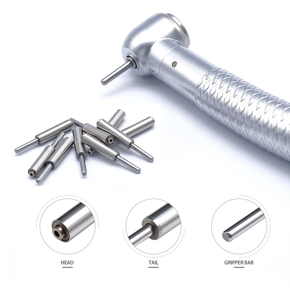 10pcs Dental Handpiece Push Button Shaft 9.7/10.75/11.35/11.8/12.6/13.5mm Spindle for Cartridge Rotor spare parts dentistry tool