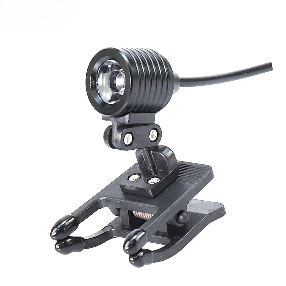 Dental Loupes Surgical Headlight 3W Clip Lamp with Aluminum Casing 110-220V Universal Lighting for Laboratory Use