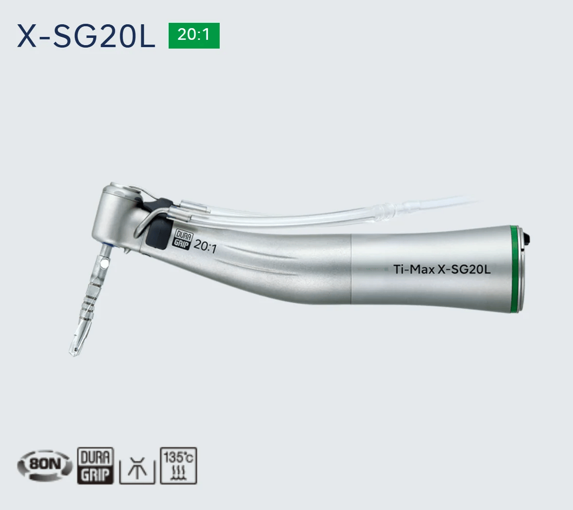 NSK type X-SG20L 20:1 handpiece dental surgical contra angle LED implant handpiece internal water spray External and Internal Cooling