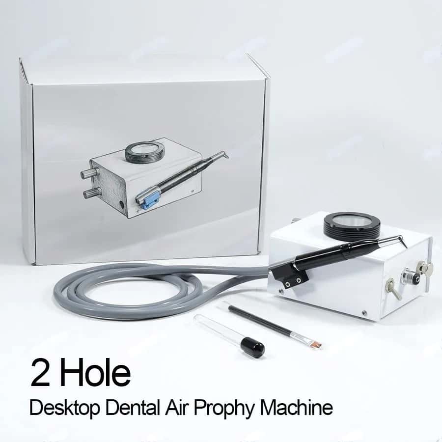 Dental Sandblaster Unit, Handheld Air Flow Teeth Polisher & Whitening Tool Sandblasting Gun for Plaque Removal and Oral Care