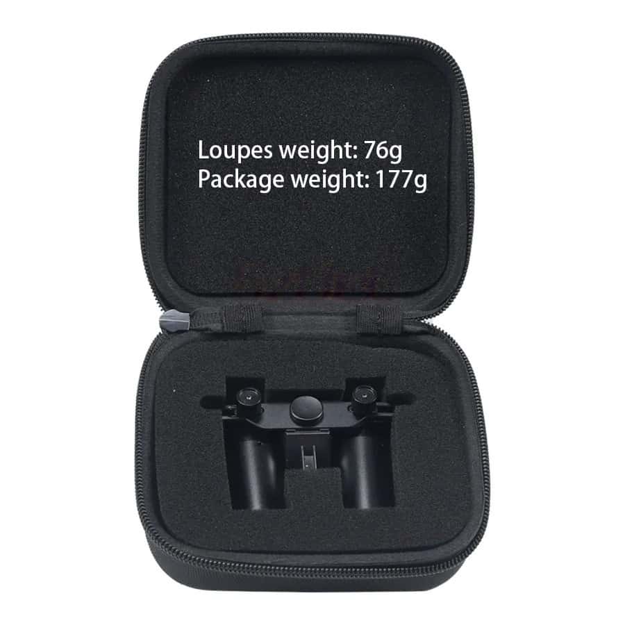 Dental Loupes with Clear Imaging and Pupillary Distance Adjustment, Only with Our Dual Light Series, Available in 4.0X/5.0X/6.0X