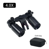 Dental Loupes with Clear Imaging and Pupillary Distance Adjustment, Only with Our Dual Light Series, Available in 4.0X/5.0X/6.0X