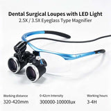 2.5x420mm Dental Loupes Dental Lab Medical Loupes Dental Magnifier Dentists Black