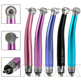 Dental Handpiece High Speed Push Button 1 Water Spray Light Ceramic Bearings Dentistry Tips Air Turbine High Rotation Pens