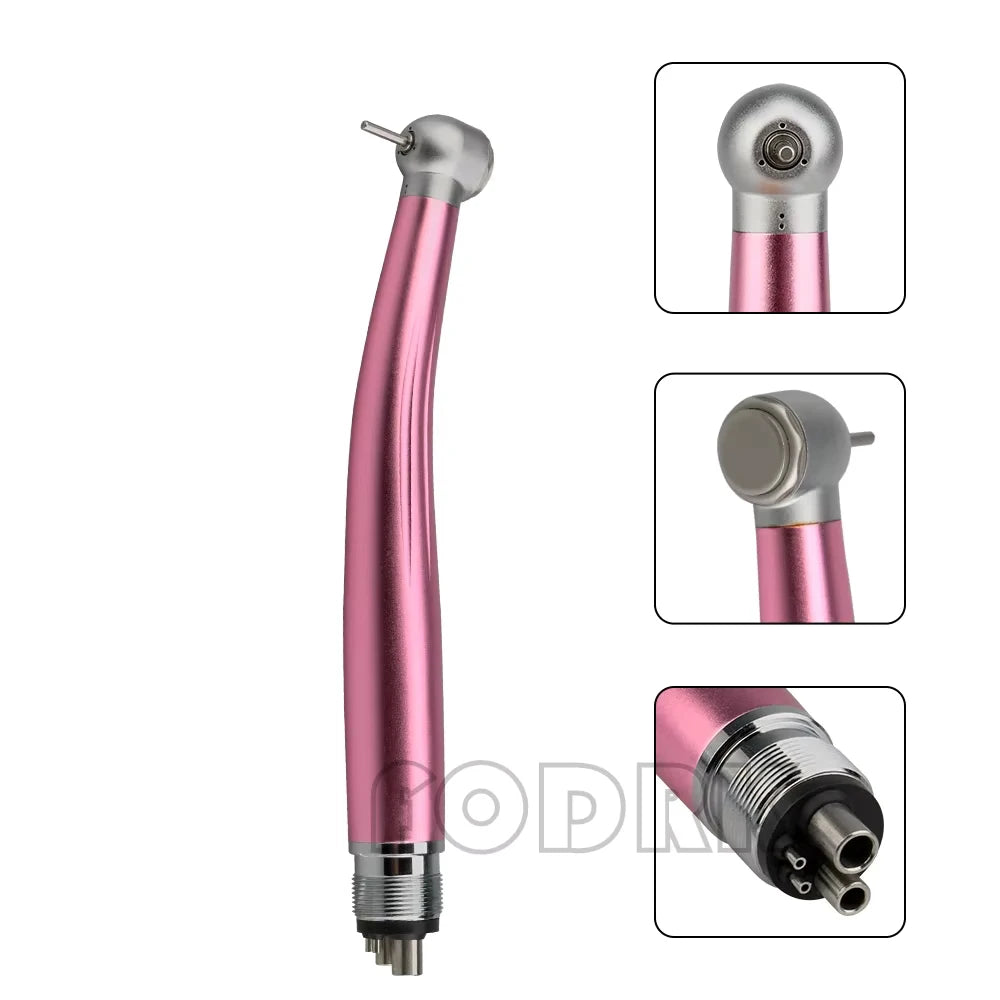 Dental Handpiece High Speed Push Button 1 Water Spray Light Ceramic Bearings Dentistry Tips Air Turbine High Rotation Pens