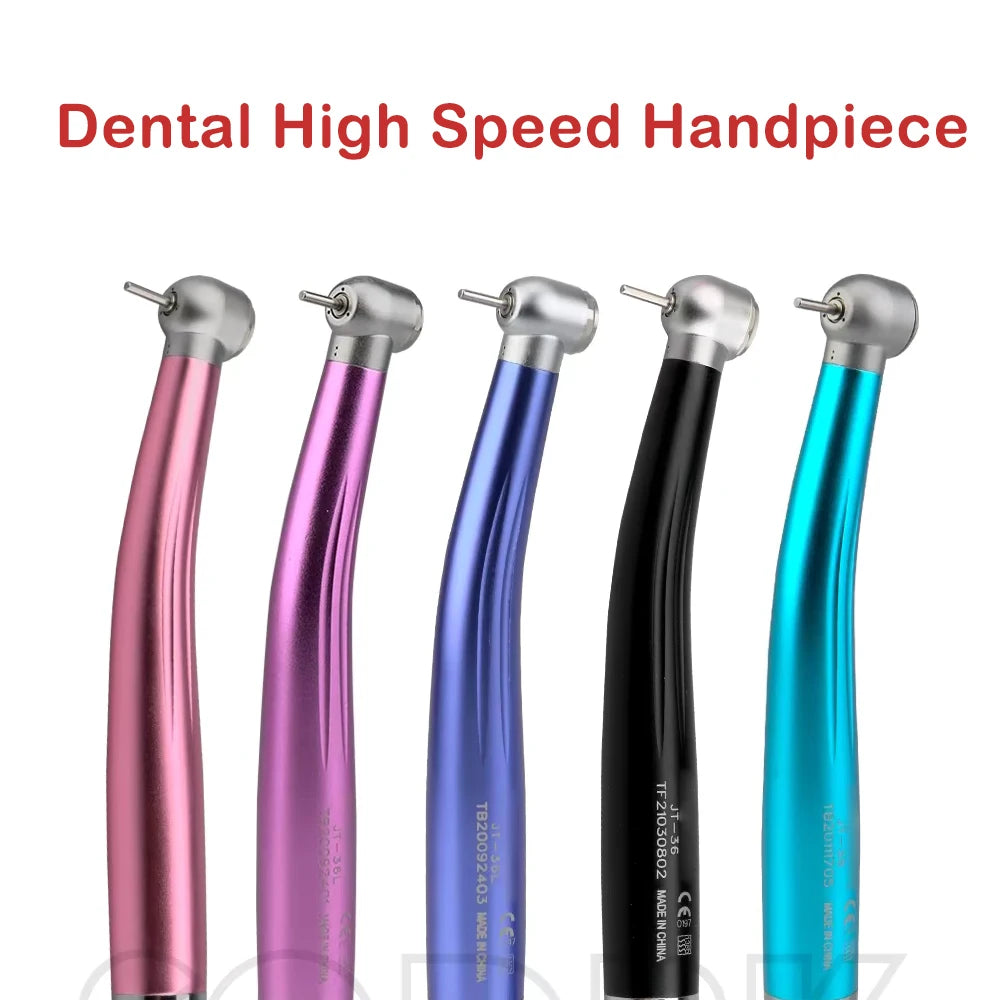 Dental Handpiece High Speed Push Button 1 Water Spray Light Ceramic Bearings Dentistry Tips Air Turbine High Rotation Pens