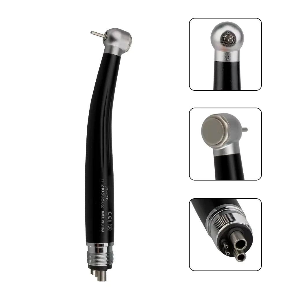 Dental Handpiece High Speed Push Button 1 Water Spray Light Ceramic Bearings Dentistry Tips Air Turbine High Rotation Pens