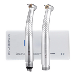 Dental High Speed 5 LED Handpiece Dentist Tips E-Generator Air Turbine B2 M4 Push Button 5 Water Spray Ceramic Rotor Tools
