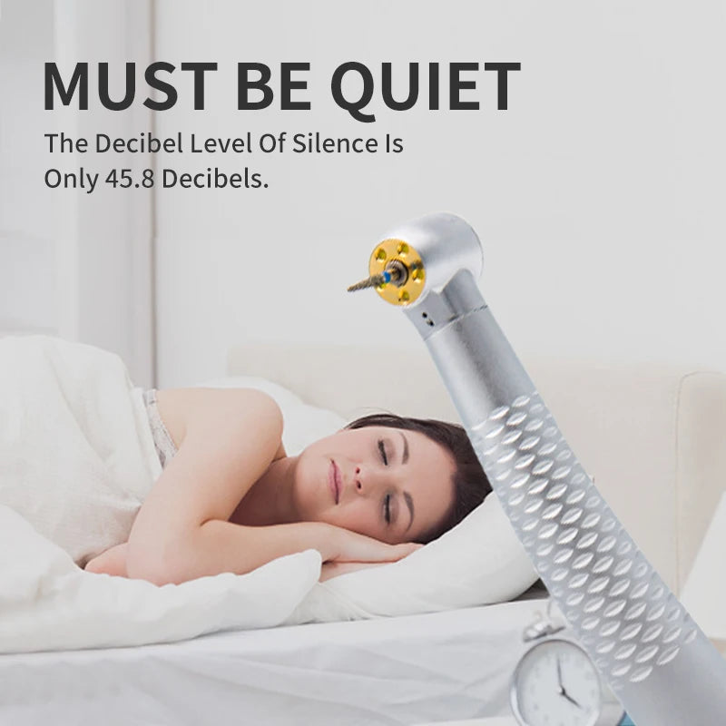 Dental High Speed 5 LED Handpiece Dentist Tips E-Generator Air Turbine B2 M4 Push Button 5 Water Spray Ceramic Rotor Tools