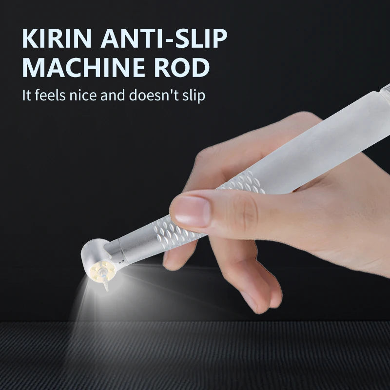 Dental High Speed 5 LED Handpiece Dentist Tips E-Generator Air Turbine B2 M4 Push Button 5 Water Spray Ceramic Rotor Tools