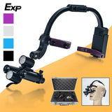 Dental 2.5X 3.5X Loupe Magnification Binocular Surgery Surgical Magnifier with Headlight LED Light Dentist Medical Loupes Lamp