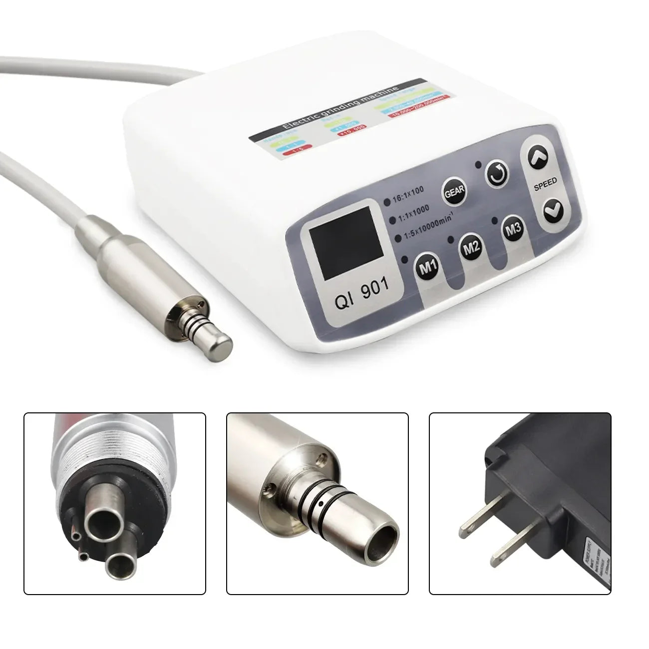 Dental Clinical Brushless LED Micro Motor Can Work With 1:5 1:1 16:1 Contra Angle Dentist Low Speed Handpiece Grading Machine