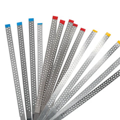 EXP Dental Diamond Polishing Strips 5pc Stainless Steel Orthodontic IPR Strip Fine Medium Single/Double Side Composite Polish