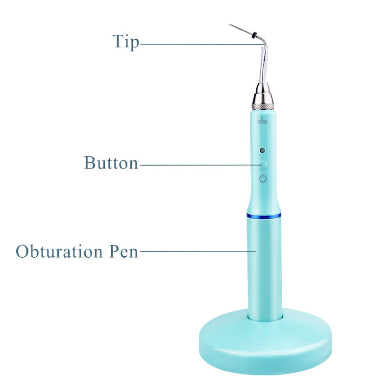Dental Cordless Wireless Gutta Percha Obturation System Endo Heated Pen 2Tips Wireless for Root Canal Filling Obturation filling