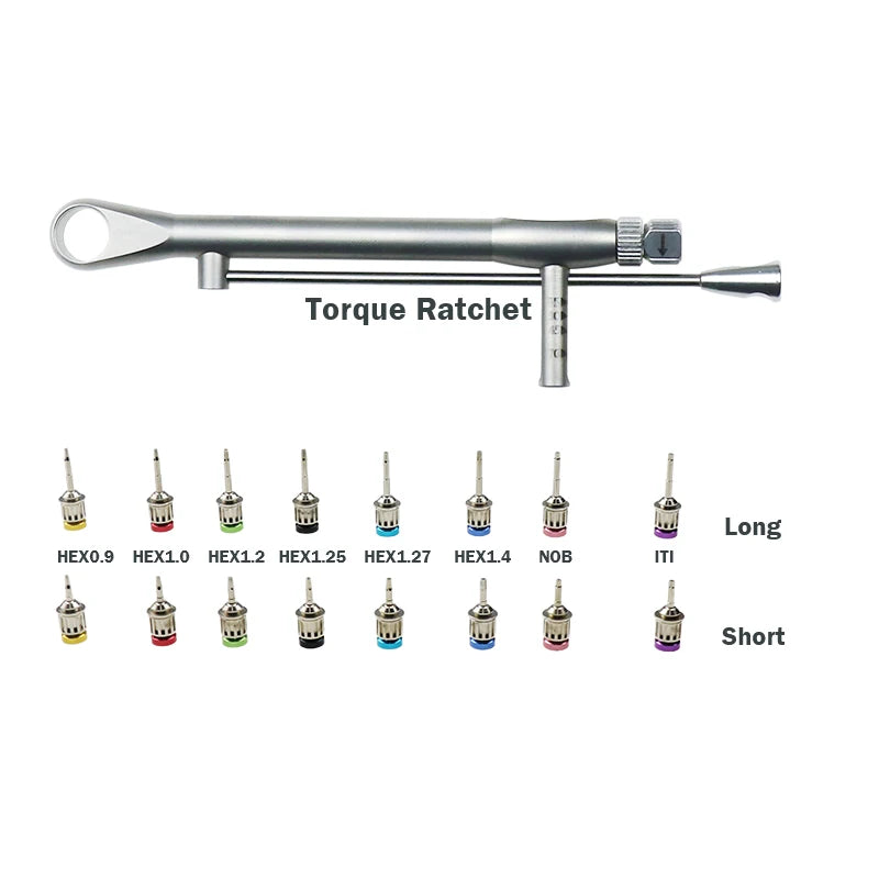 Dental Implant Torque Wrench Screwdriver Prosthetic Kit Dental Instrument Autoclavable
