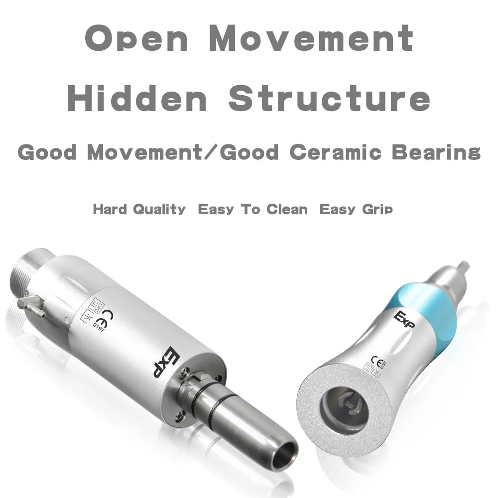 Dental LED Handpiece Kit Student Set with Light High Speed & External Waterway Low Speed Dental Tools Air Turbine 24 Hole