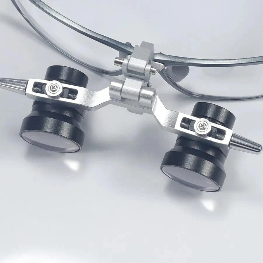 Dental Loupes, Adjustable Focal Length Loupes, Optical Glass Loupes, Metal Frame, Field Of View, Multiple Scenes