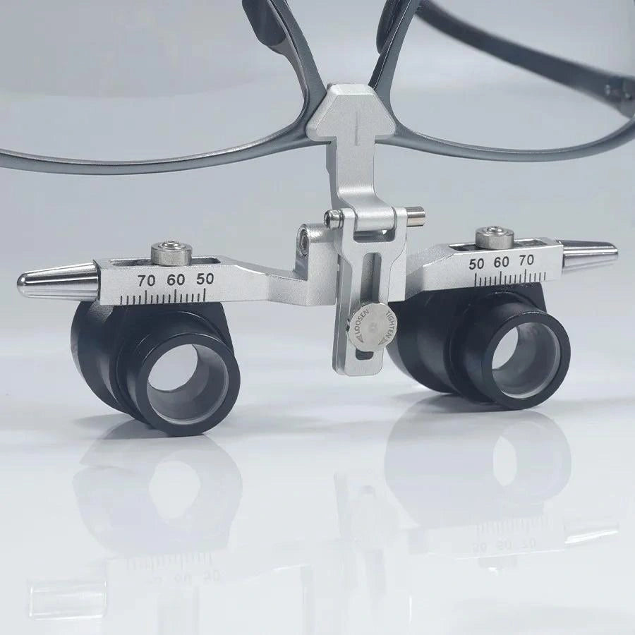Dental Loupes, Adjustable Focal Length Loupes, Optical Glass Loupes, Metal Frame, Field Of View, Multiple Scenes