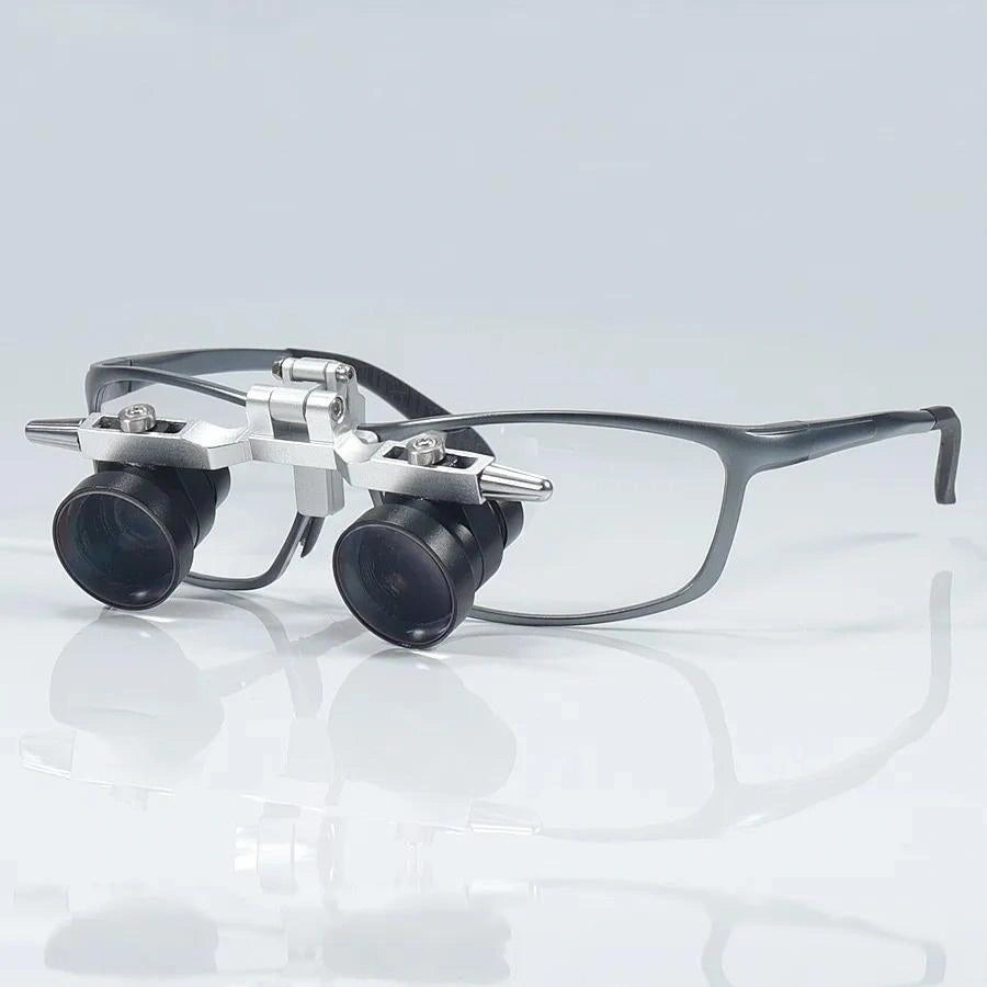 Dental Loupes, Adjustable Focal Length Loupes, Optical Glass Loupes, Metal Frame, Field Of View, Multiple Scenes